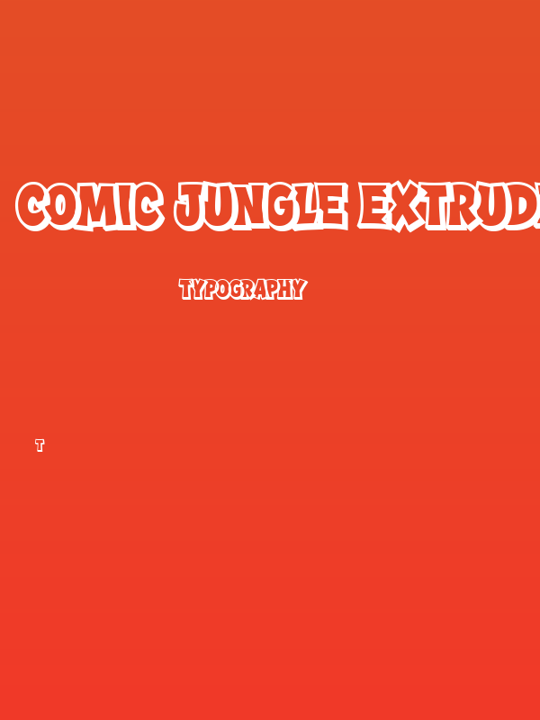 Comic Jungle Extrude Poster