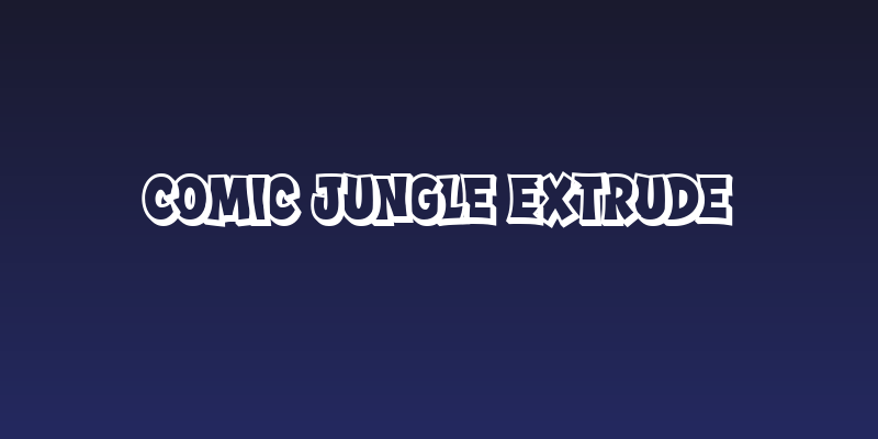 Comic Jungle Extrude Social Header