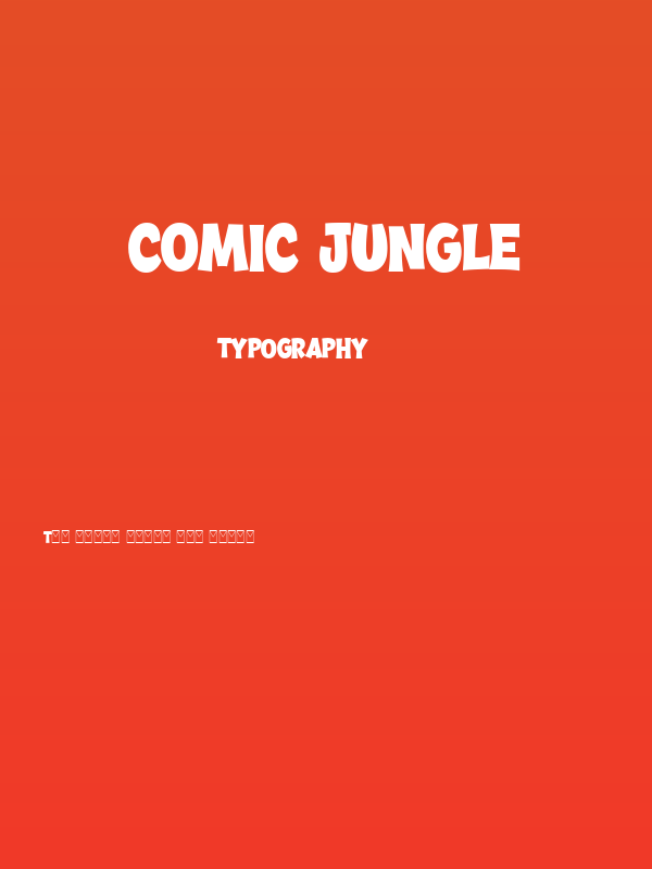 Comic Jungle Poster