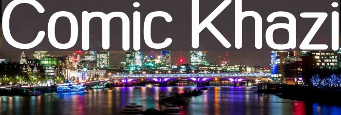 Comic Khazi Font examples
