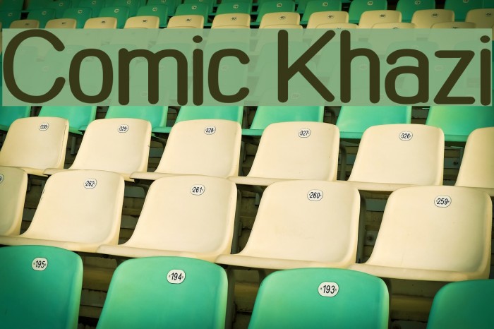 Comic Khazi Font examples
