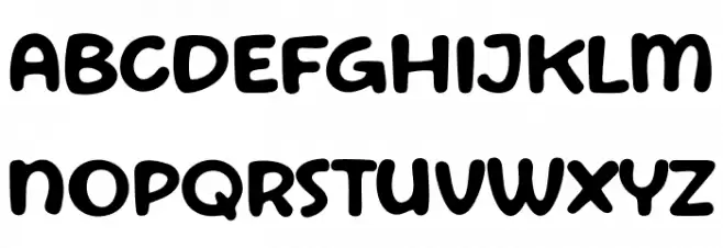 Comic Kids Schriftart Groß