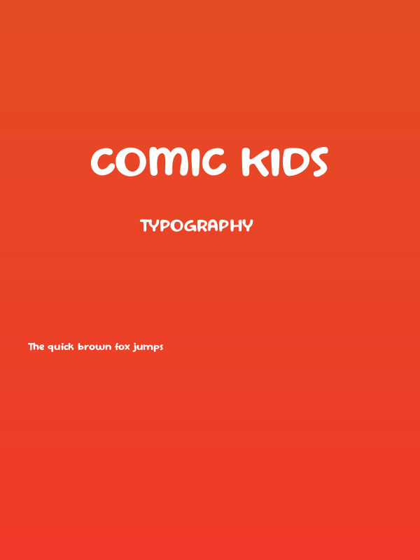 Comic Kids Poster