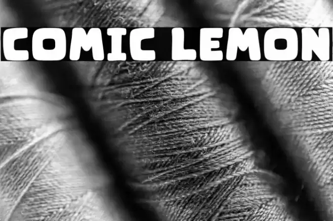 Comic Lemon Font examples