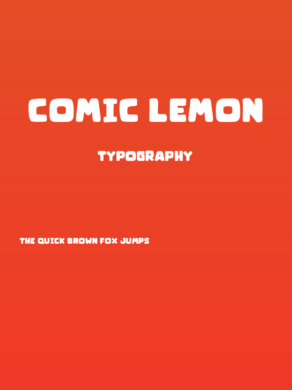 Comic Lemon Poster