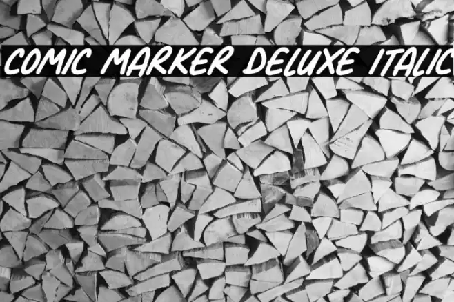Comic Marker Deluxe Italic Шрифта examples