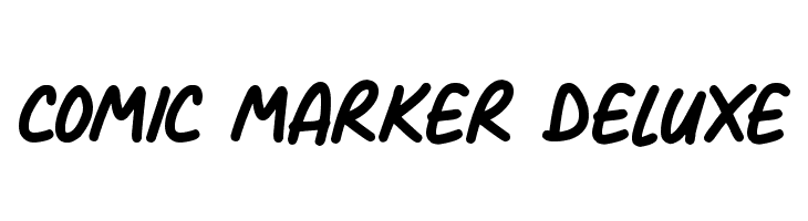 Comic Marker Deluxe फ़ॉन्ट