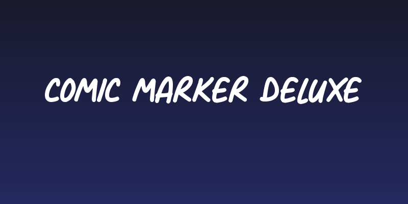 Comic Marker Deluxe Social Header