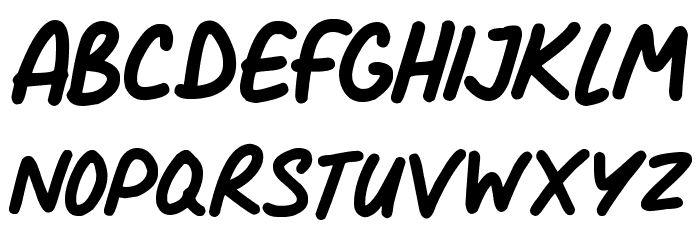Comic Marker Deluxe Font LOWERCASE