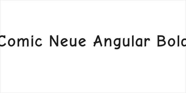 Comic Neue Angular Bold Logo