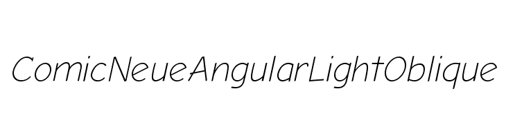 comic neue angular font
