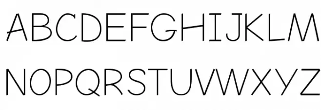 Comic Neue Angular Light 字体 大写
