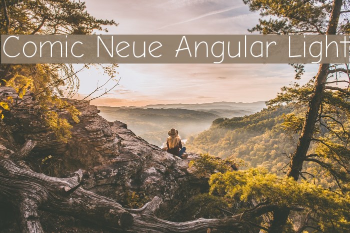 Comic Neue Angular Light 字体 examples