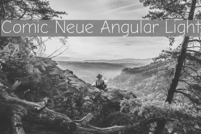Comic Neue Angular Light 字体 examples