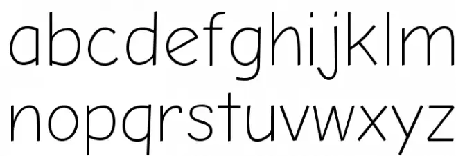 Comic Neue Angular Light 字体 小写