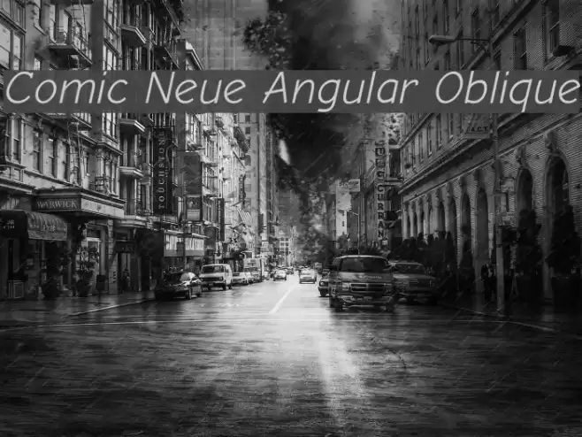 Comic Neue Angular Oblique Font examples