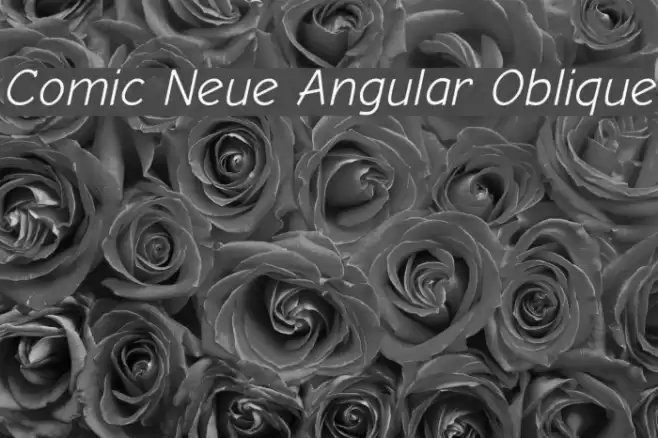 Comic Neue Angular Oblique Font examples
