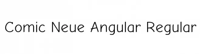 Comic Neue Angular Regular  नि: शुल्क फ़ॉन्ट्स डाउनलोड
