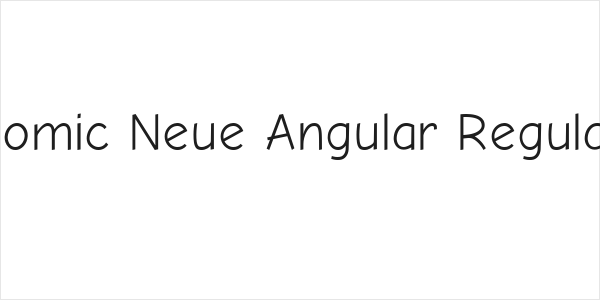 Comic Neue Angular Regular Logo