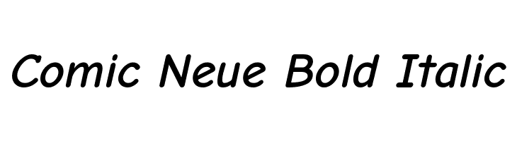 comic neue bold preview