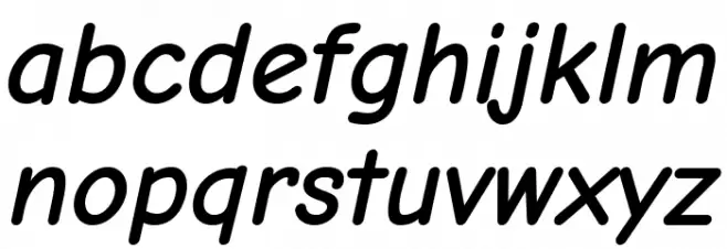Comic Neue Bold Italic Polices MINUSCULES