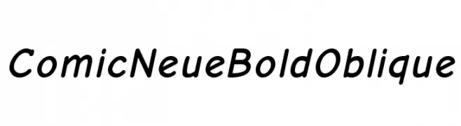 Comic Neue Bold Oblique  免费字体下载