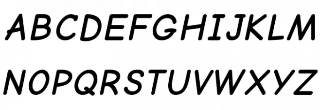 Comic Neue Bold Oblique Fuentes MAYÚSCULAS