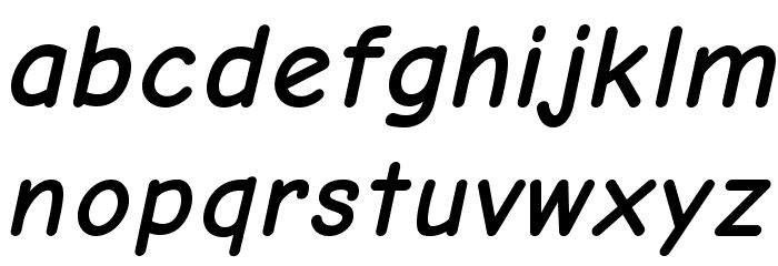 Comic Neue Bold Oblique フォント 小文字