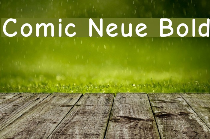 Comic Neue Bold Fuentes examples