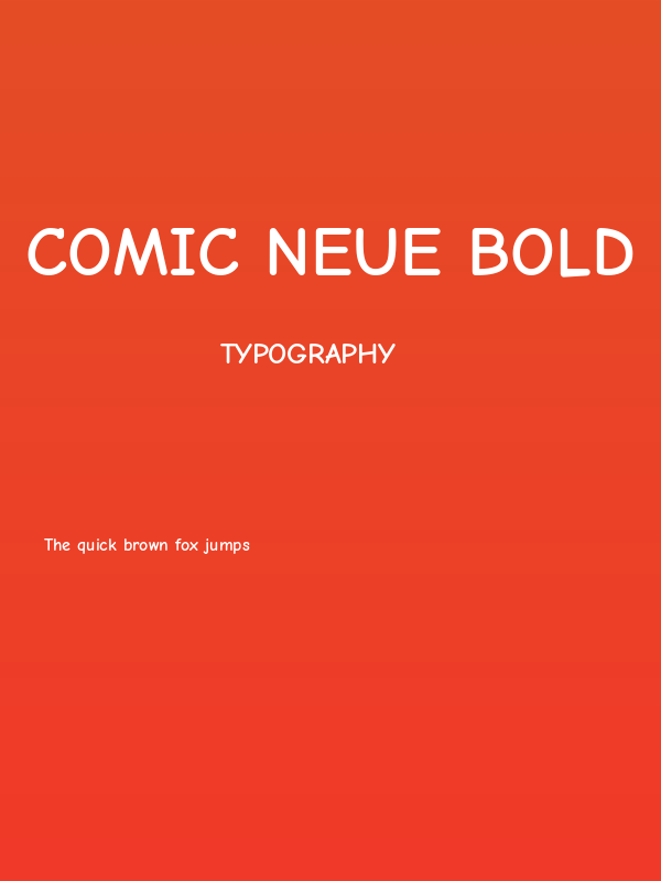 Comic Neue Bold Poster