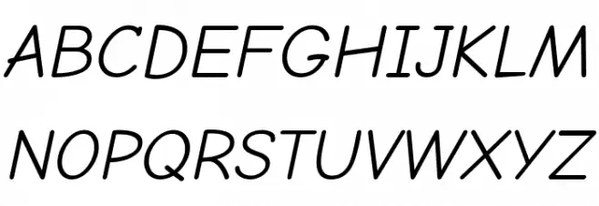 Comic Neue Italic Polices MAJUSCULES