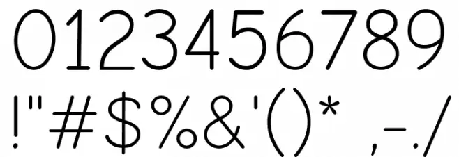 Comic Neue Light Font OTHER CHARS