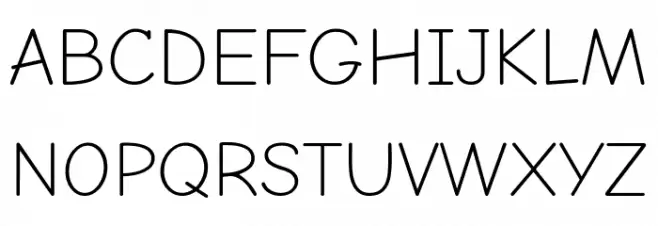Comic Neue Light Polices MAJUSCULES