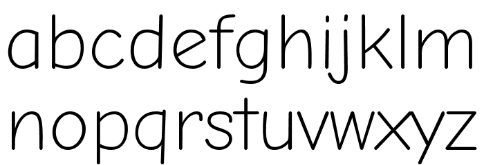 Comic Neue Light Polices MINUSCULES