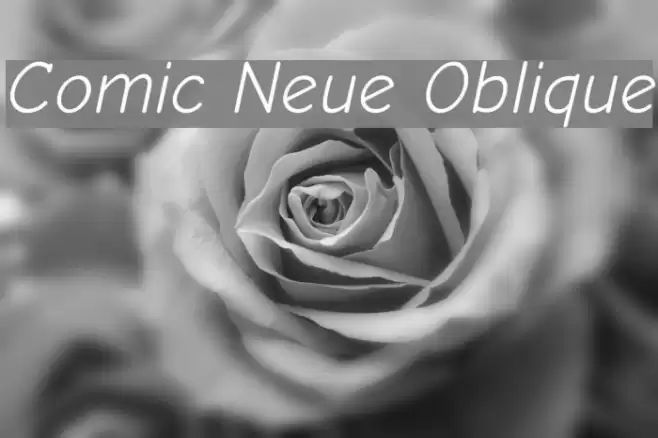 Comic Neue Oblique Font examples