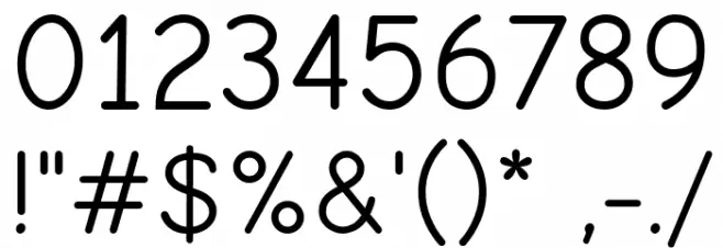 Comic Neue Regular Font OTHER CHARS