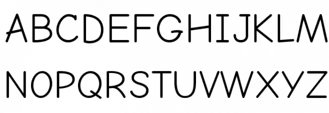 Comic Neue Schriftart Groß