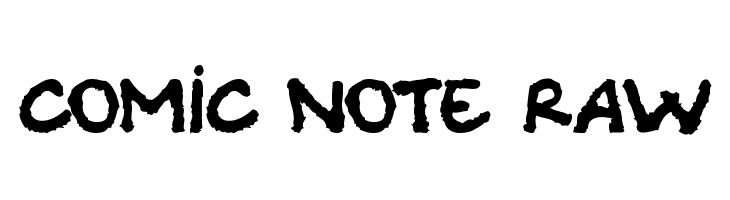 Comic Note Raw  Frei Schriftart Herunterladen
