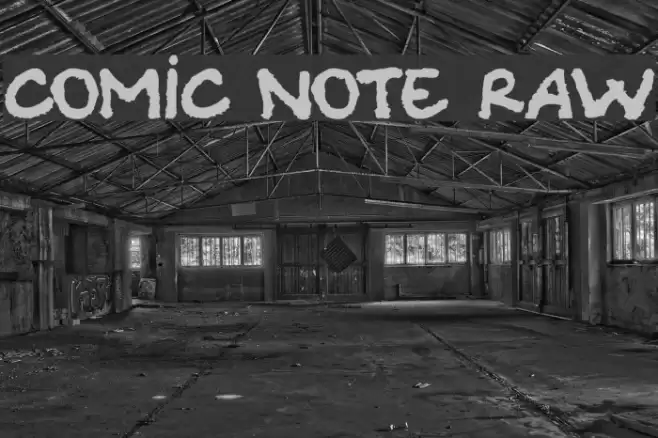 Comic Note Raw Font examples