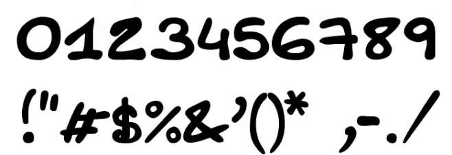 Comic Note Smooth Font OTHER CHARS