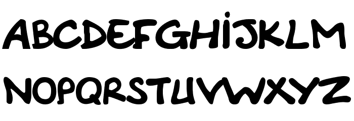 Comic Note Smooth Font LOWERCASE