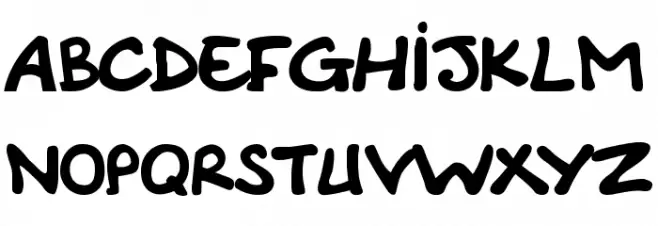Comic Note Smooth Fonte MINÚSCULAS