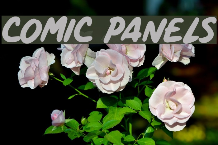 Comic Panels Font examples
