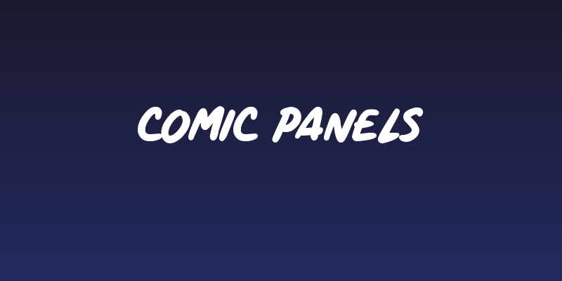 Comic Panels Social Header