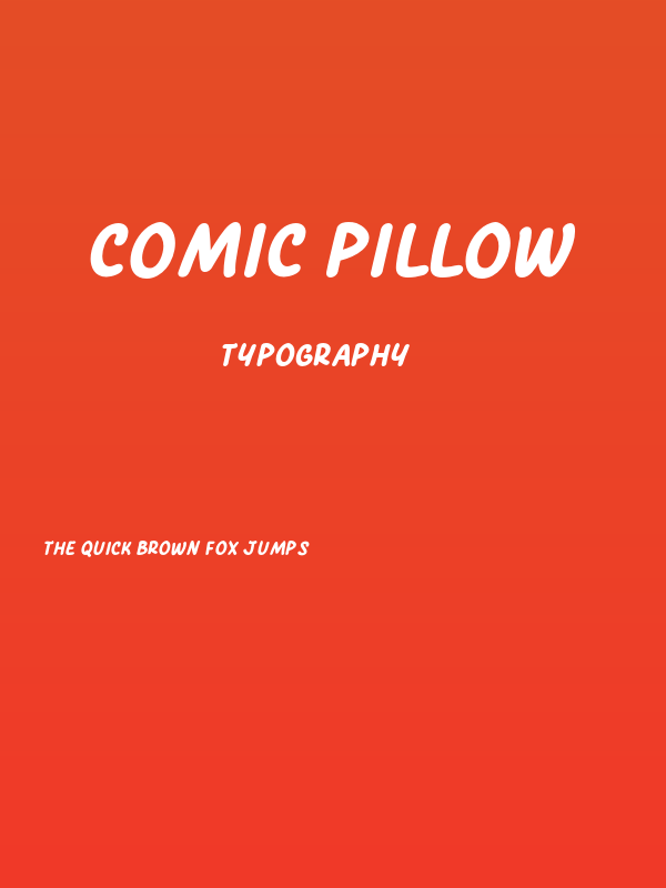 Comic Pillow Poster