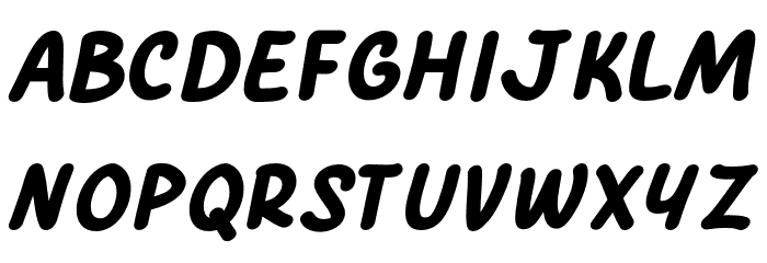 Comic Pillow Font Litere mici