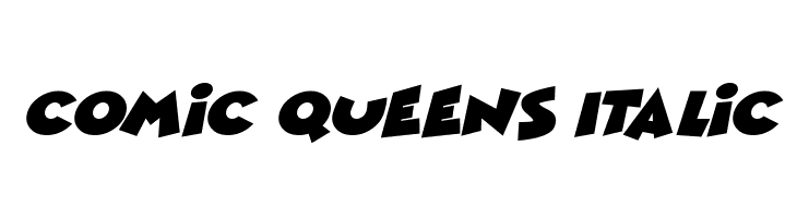 Comic Queens Italic Schriftart