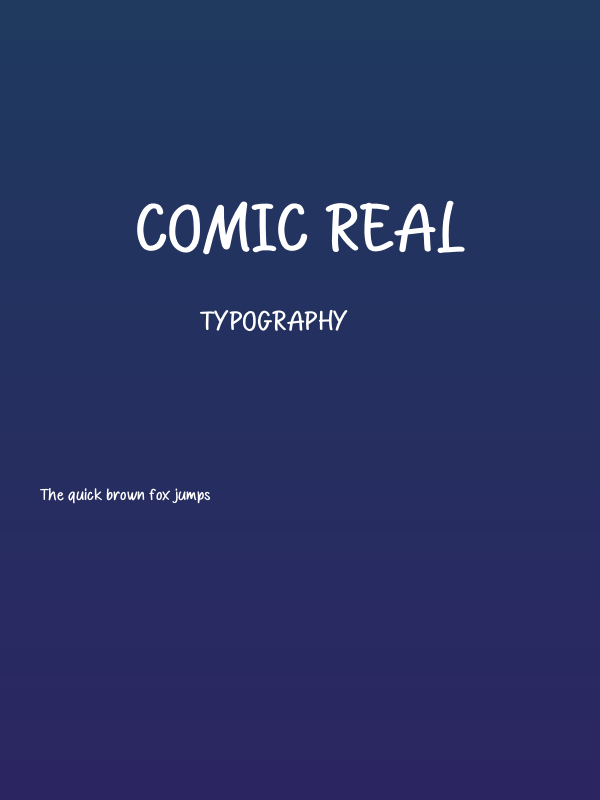 Comic Real Poster