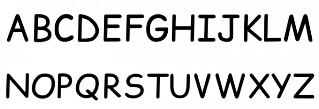 Comic Relief Font Litere mari