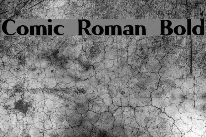 Comic Roman Bold Font examples
